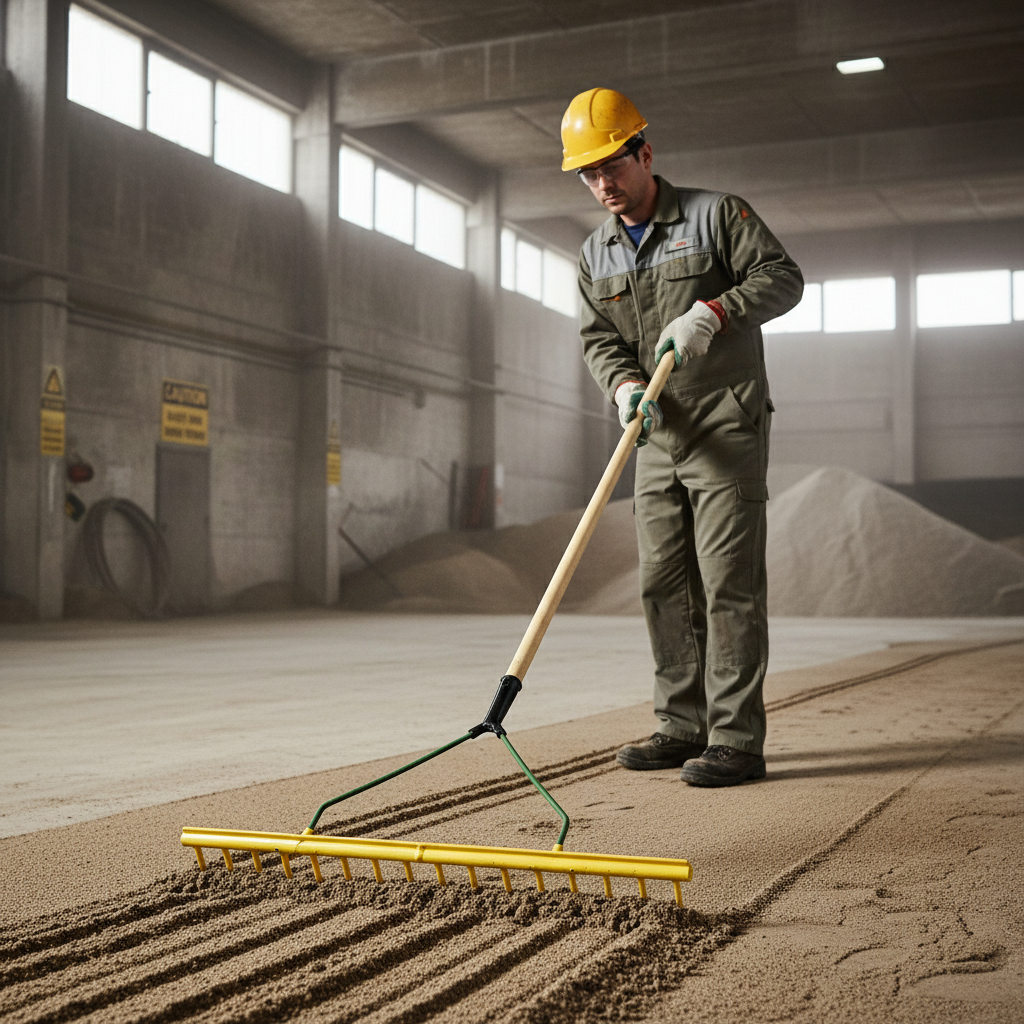 16P Polypropylene Bunker-Soil Rake 150cm