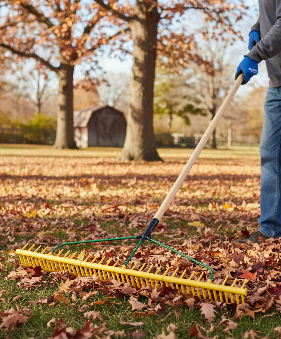 48-Inch Polypropylene Grass and Leaf Rake