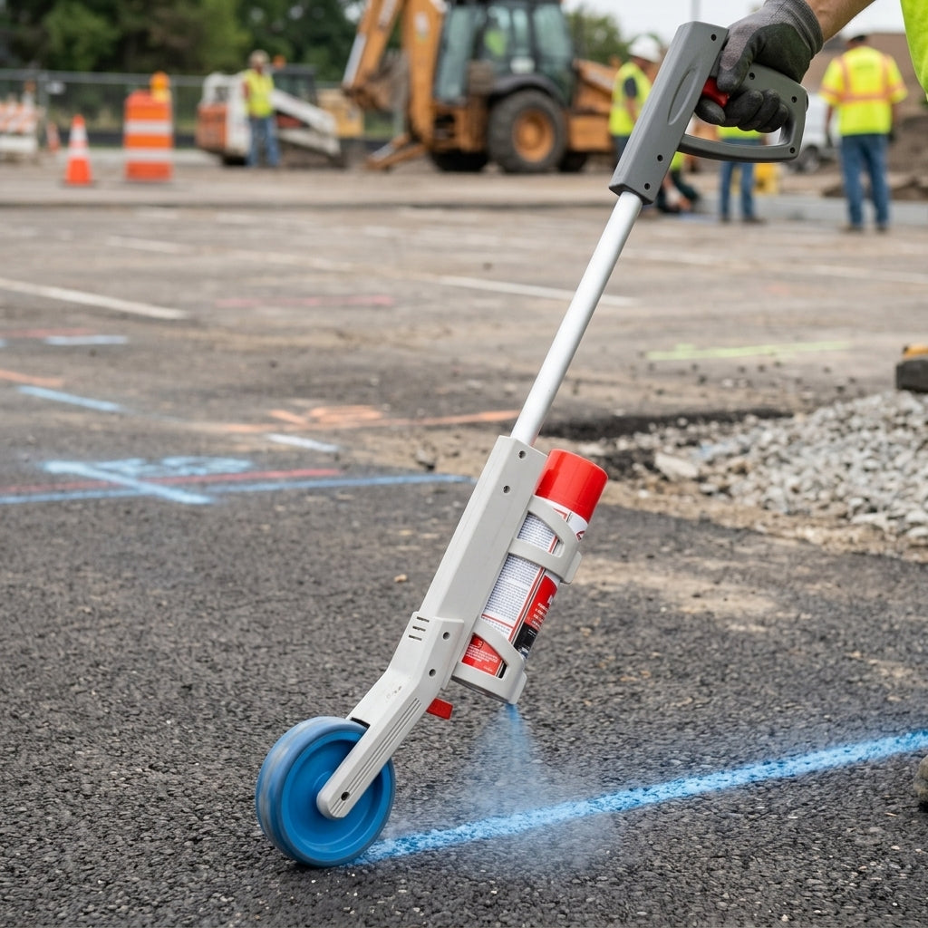 One Wheel Applicator for Aerosol Marking Paint