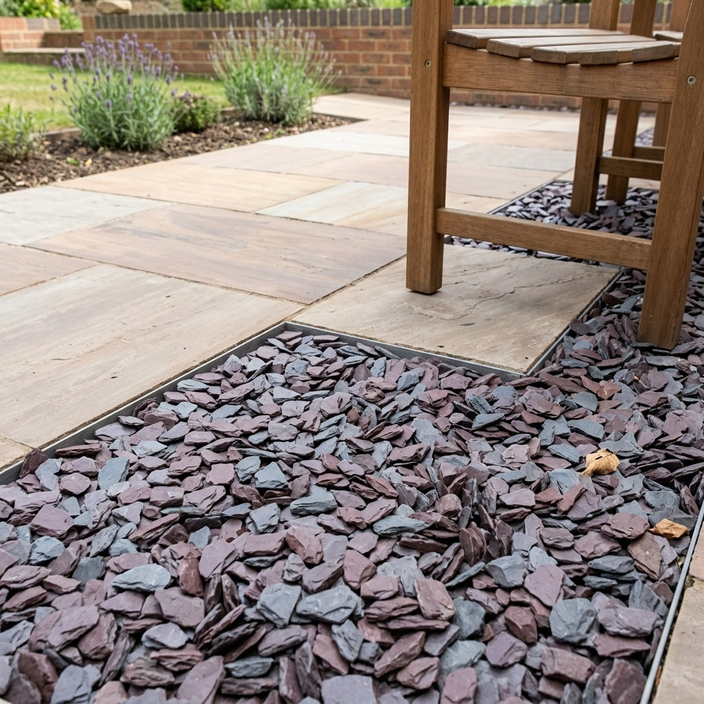 20mm/40mm Slate Bulk Bag - Plum/Blue-Slate
