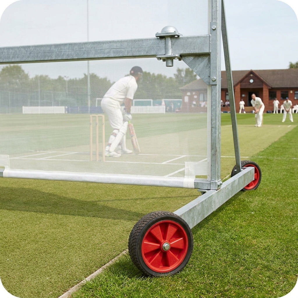 4m x 4m Roller Mesh Sightscreen Galvanised Steel