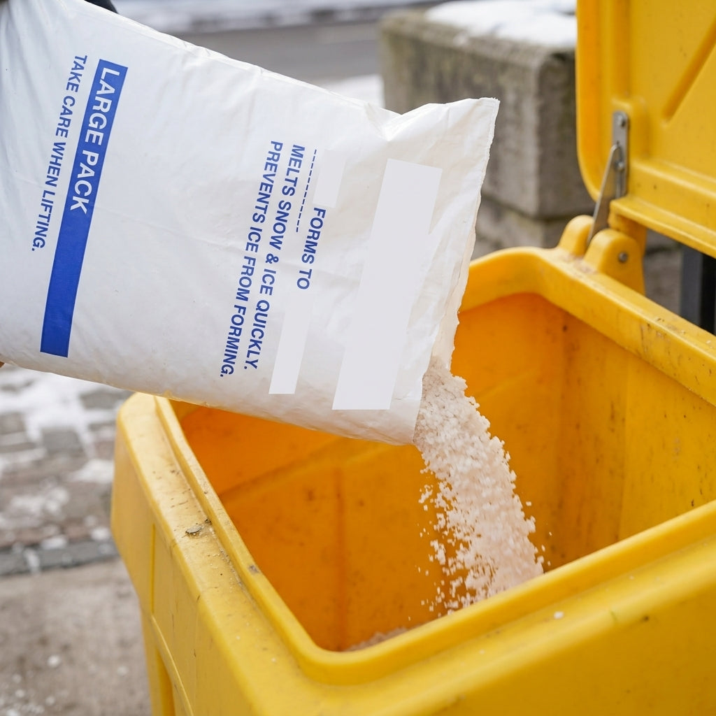 Large Winter Package 25x22kg Rock Salt 340L Grit Bin (view 2)