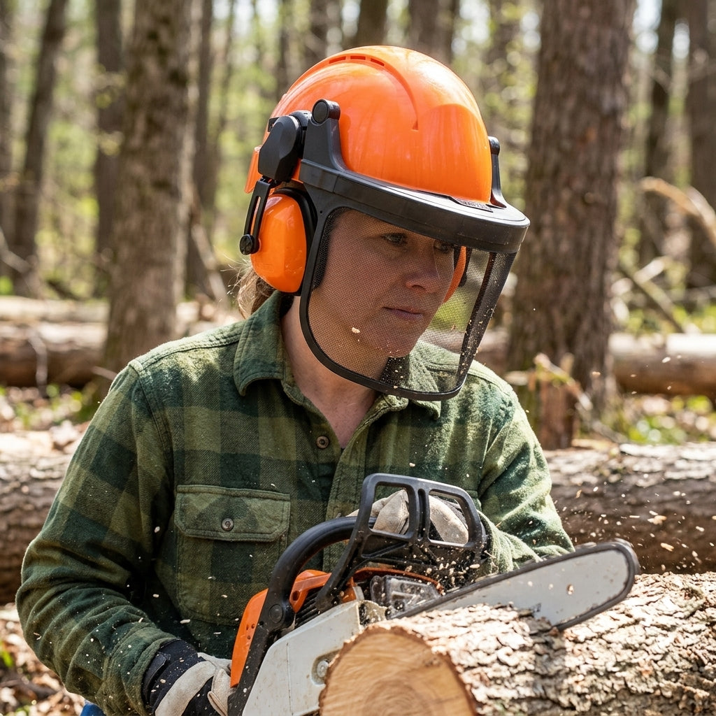 Forestry Helmet Kit with Visor and Ear Muffs