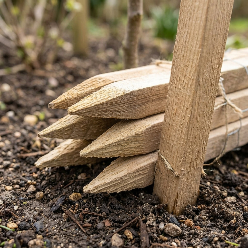 75cm & 1.3m Square Stakes Untreated Timber (view 2)