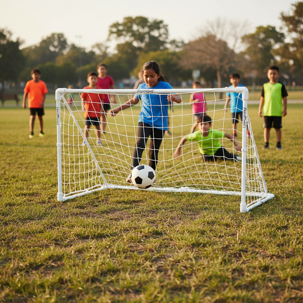 High-Performance Football Goal Nets 7.32m x 2.44m - Image 2