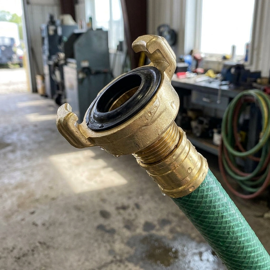 Brass Claw Hose Coupling with Male Thread - 1/2, 3/4 or 1 Inch