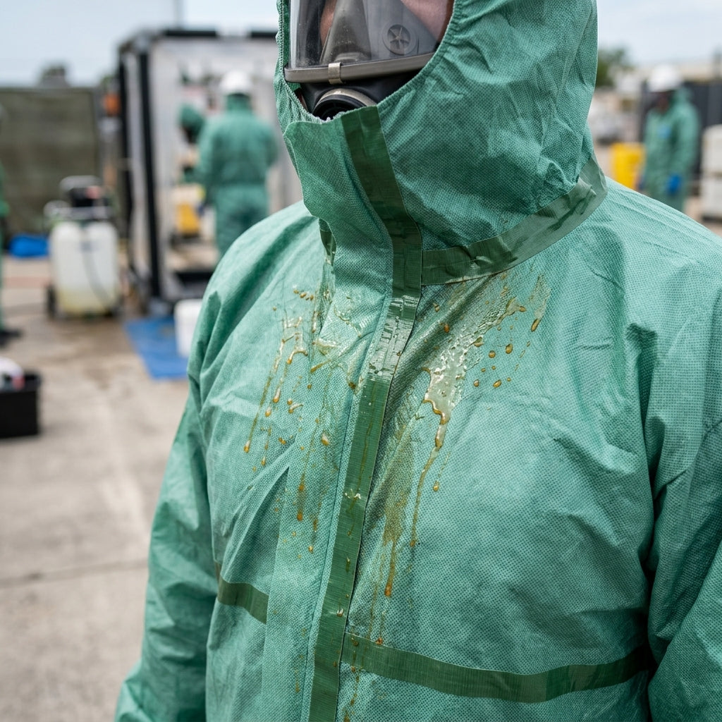 Hooded Coveralls Size M-XXL Green (view 2)