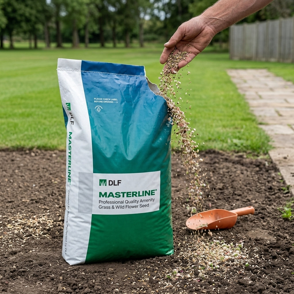 20kg Grass Seed Mix with Clover for Low Maintenance