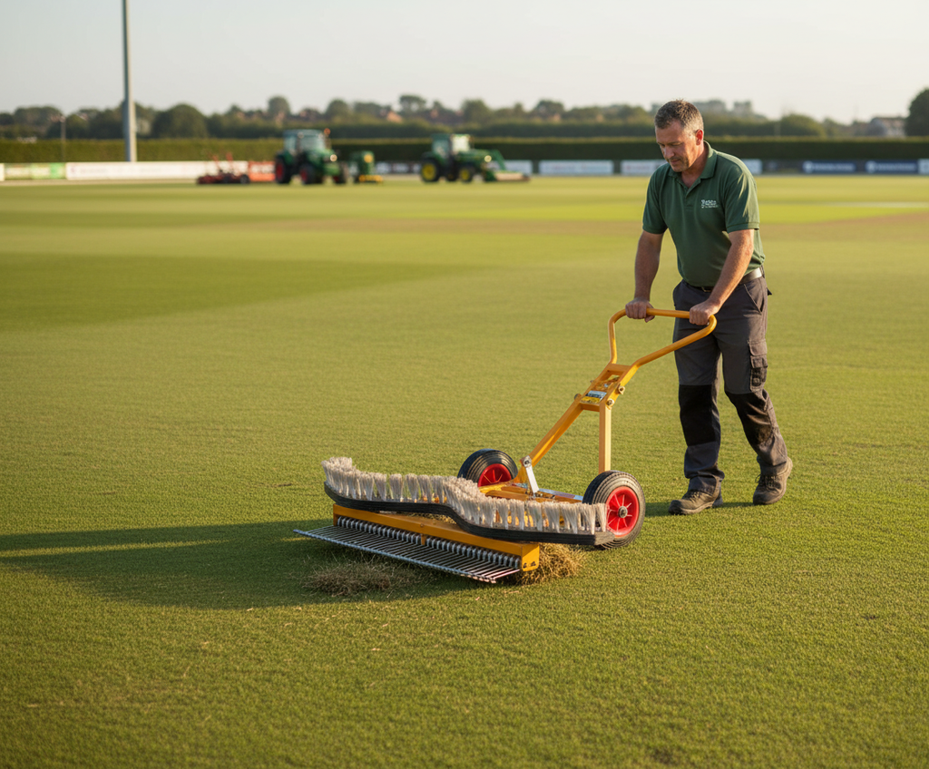 Combined Rake and Brush Tool for Groundcare - Image 2