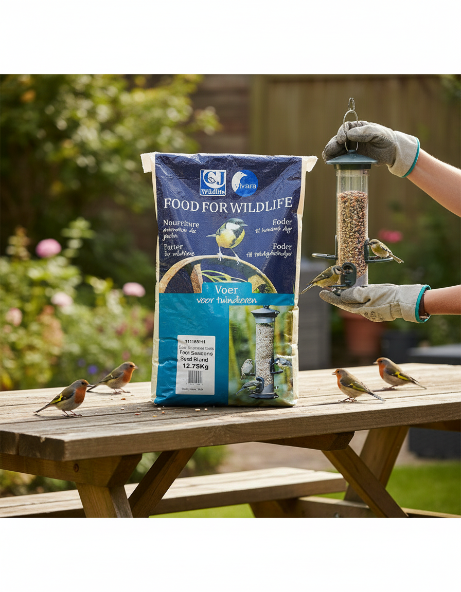 Bird Seed Blend with Calcium-Rich Oystershell Grit for Enhanced Egg Production 12.75kg