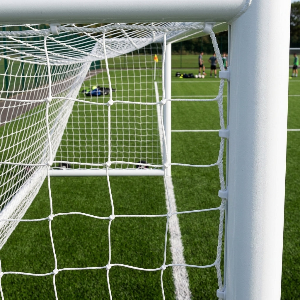 60mm Round Heavyweight Football Goals with White Net