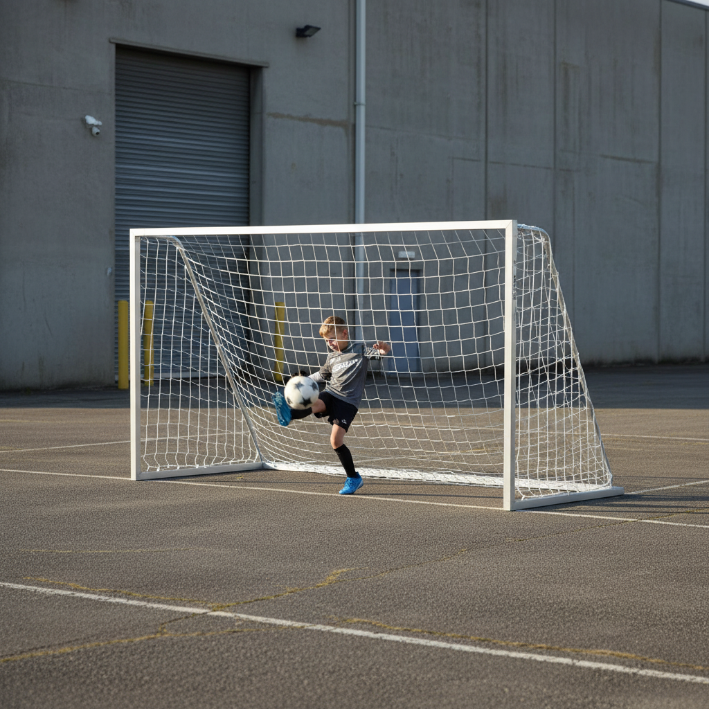 Aluminium Portagoals Junior FPX Net 6.4m