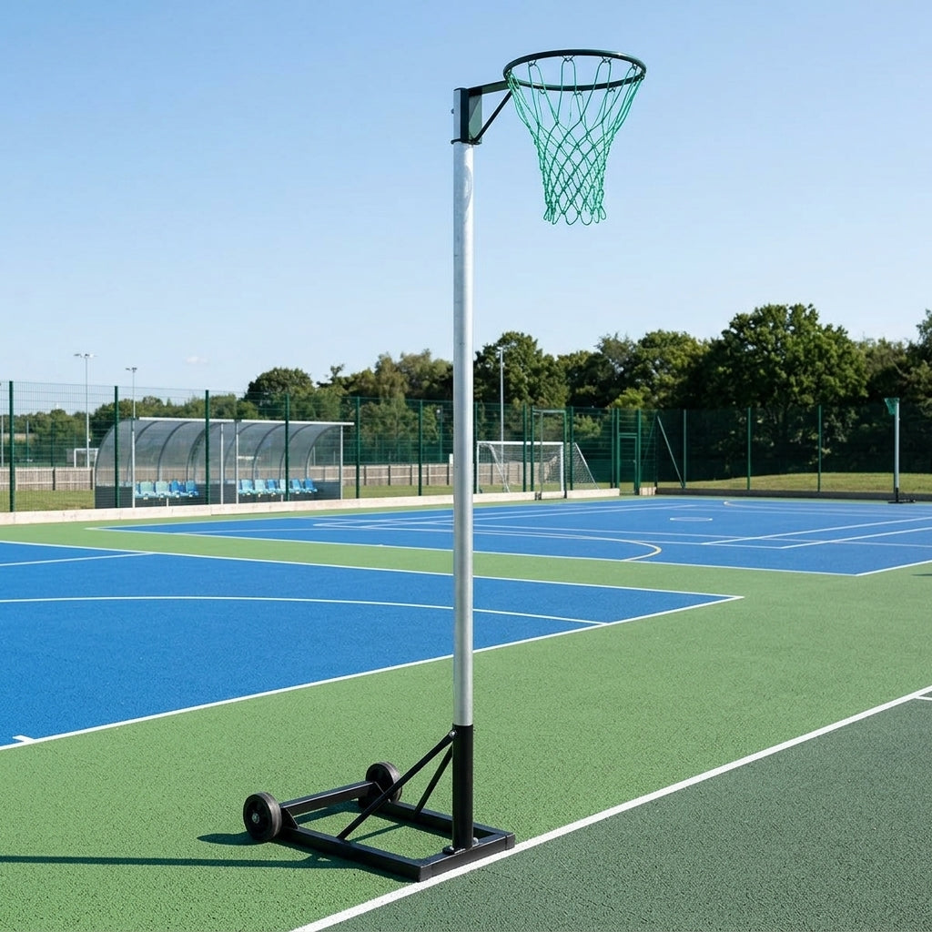 Freestanding Netball Posts with Wheels