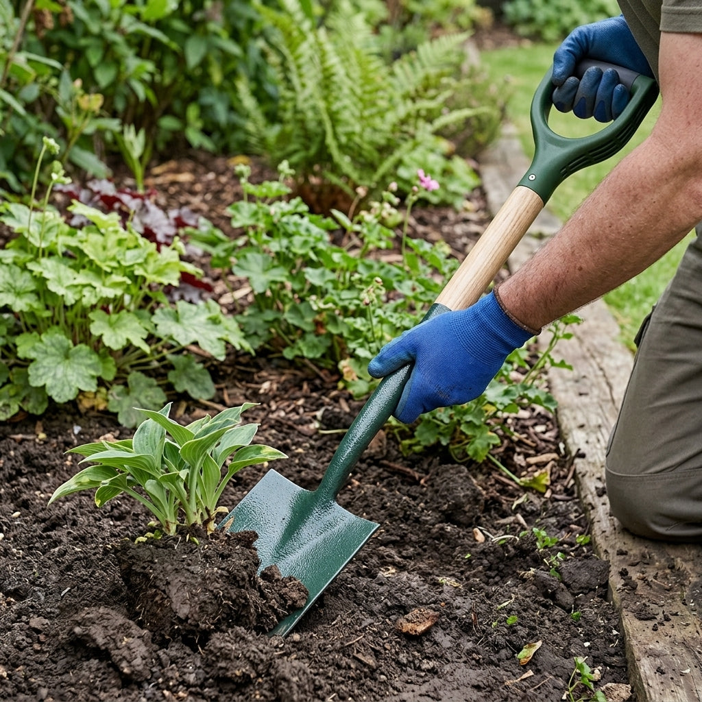 Ergonomic Border Spade with Grip Handle