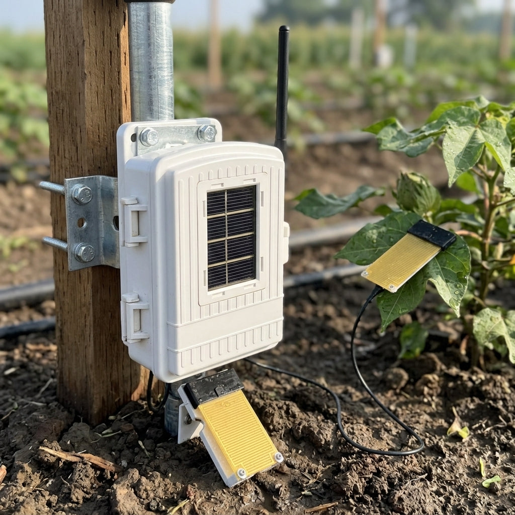 Wireless Leaf & Soil Moisture/Temperature Station (view 2)