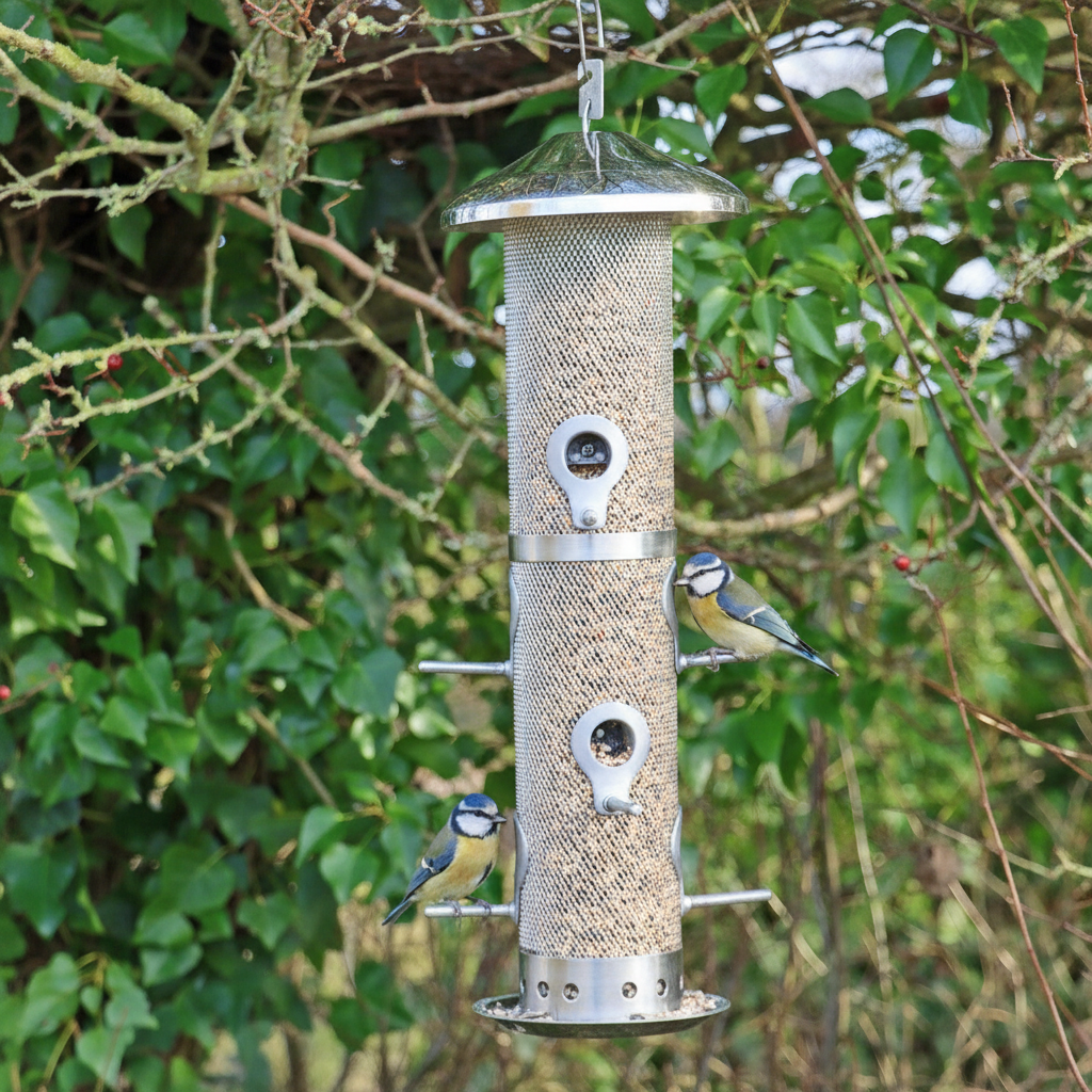 Stainless Steel Large Bird Feeder