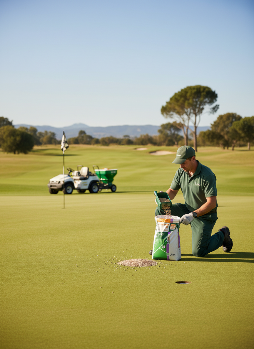 Mini-Granular Fertiliser 14-0-7 with Calcium and Magnesium for Enhanced Turf Growth and Health 20kg