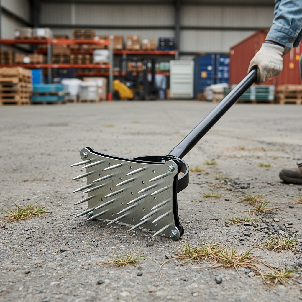 Professional Static Spiker with 28 Spikes for Soil Aeration and Surface Compaction Alleviation - Main Product Image