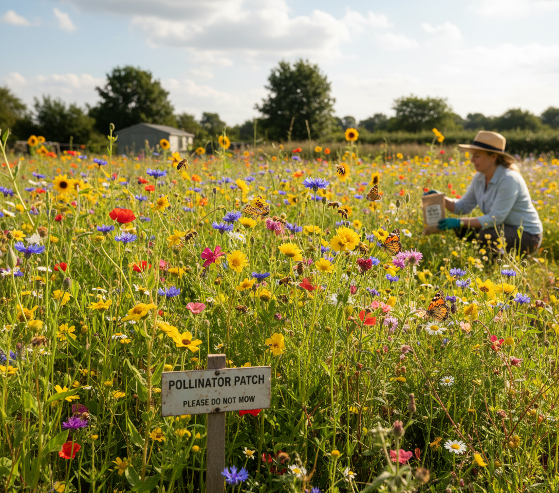 Wildflower Seed Mix for Honey Bees & Butterflies 1kg - Image 2
