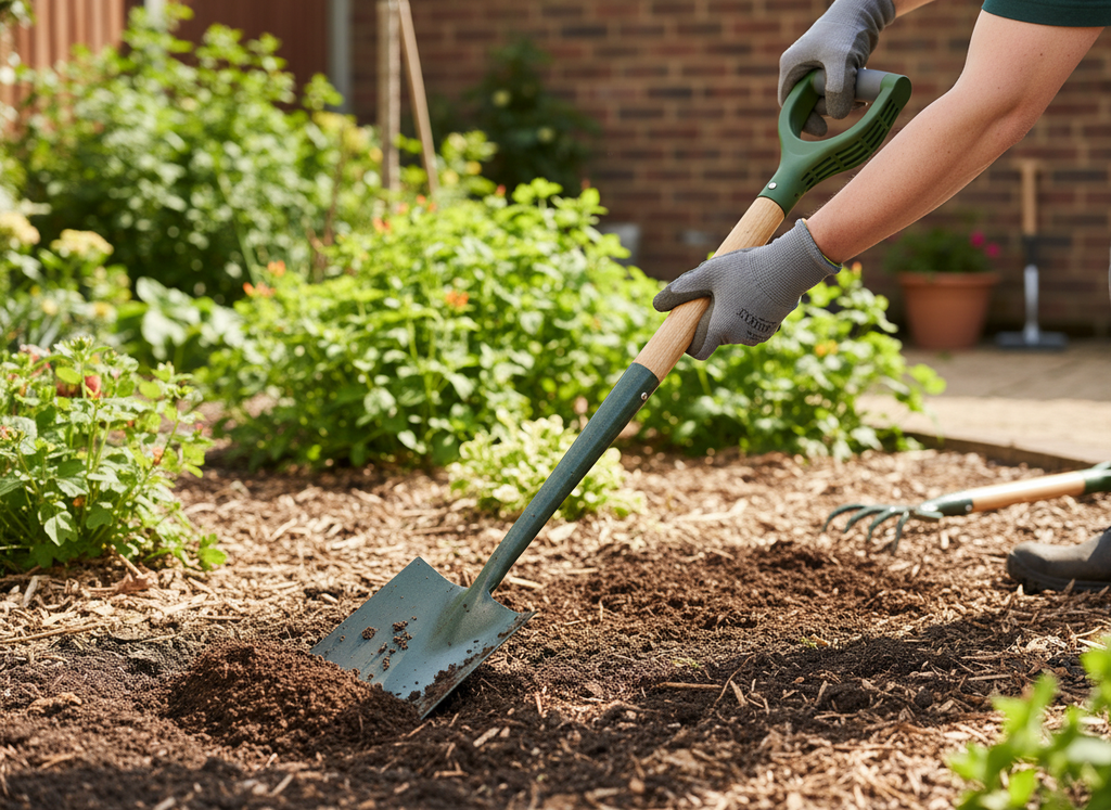Digging Spade with Soft Touch Handle and Ash Shaft