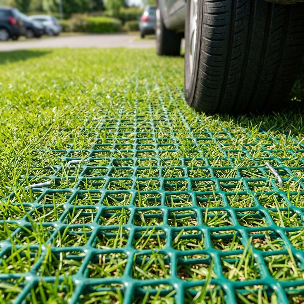 2m x 30m Grass Reinforcement Mesh - Green/Black Options (view 2)