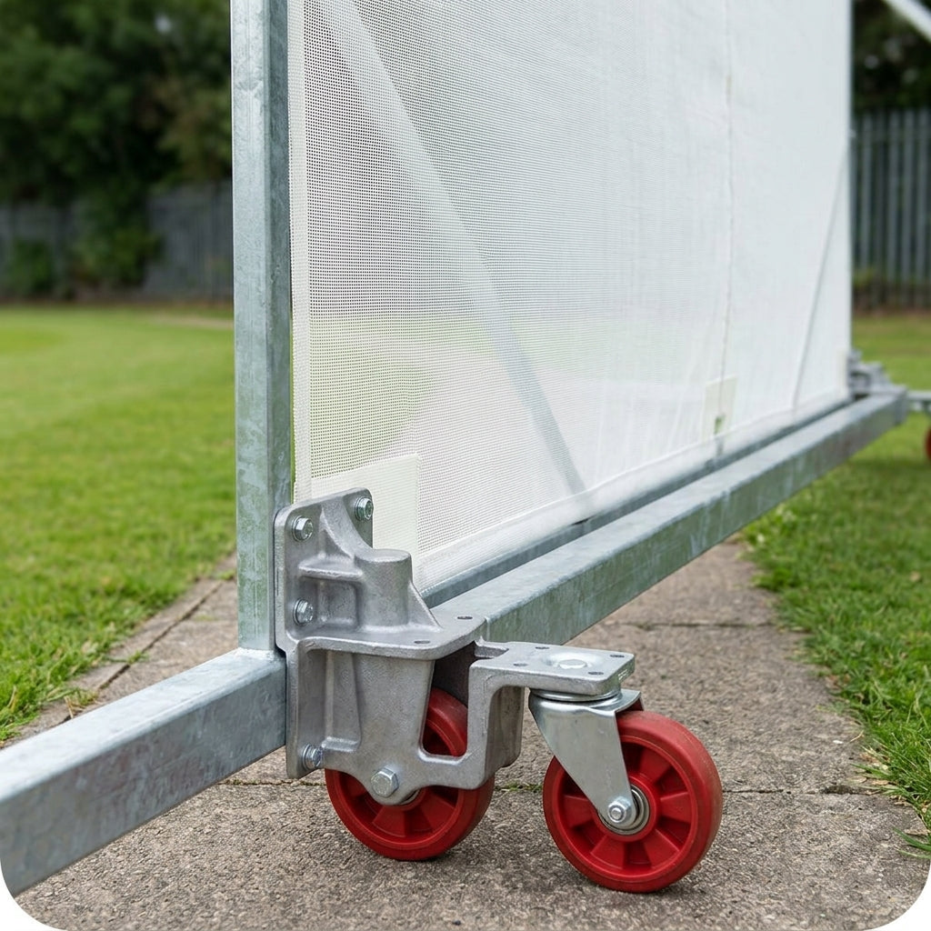 4m x 4m Roller Mesh Sightscreen Galvanised Steel (view 2)