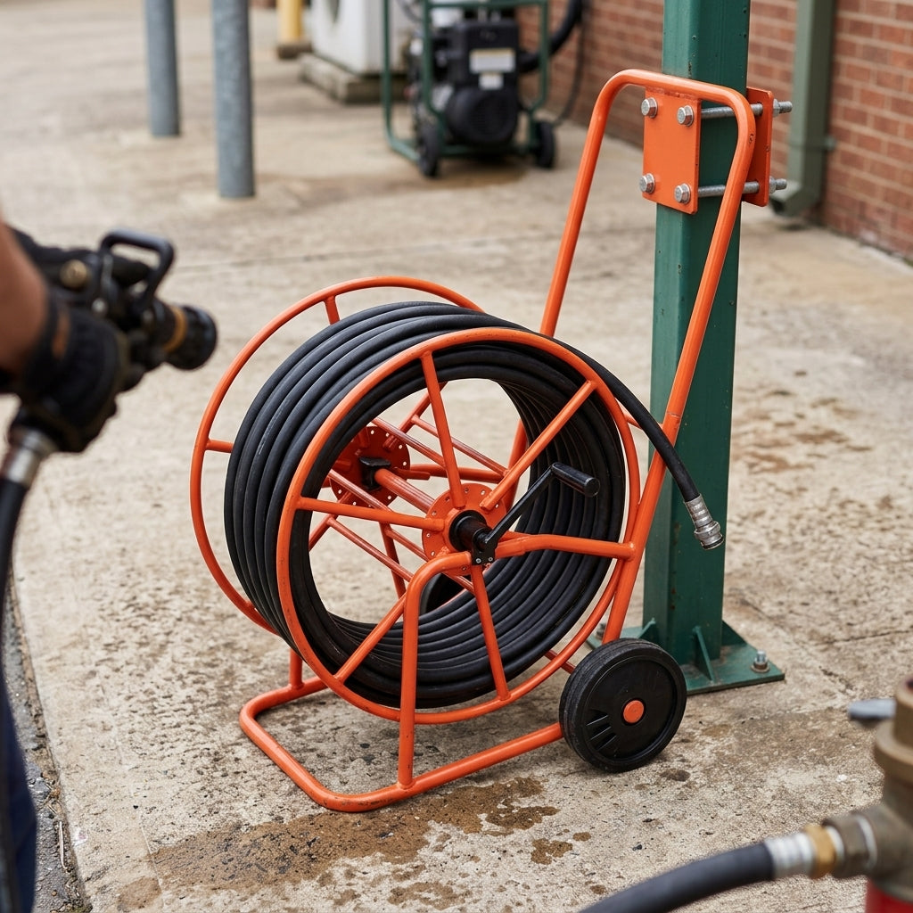 100m x 19mm Hose Reel Carrier Steel Frame (view 2)