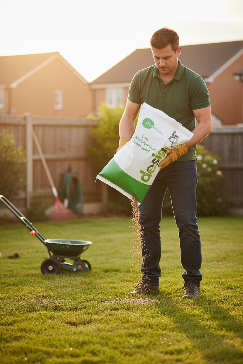 Low Maintenance Grass Seed 20kg Mix for Shaded Areas and Drought Tolerance