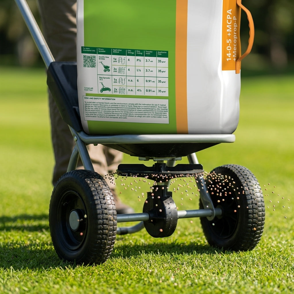 25kg Turf Fertiliser and Weed Killer - 14-0-5 +MCPA +Mecoprop-P (view 2)
