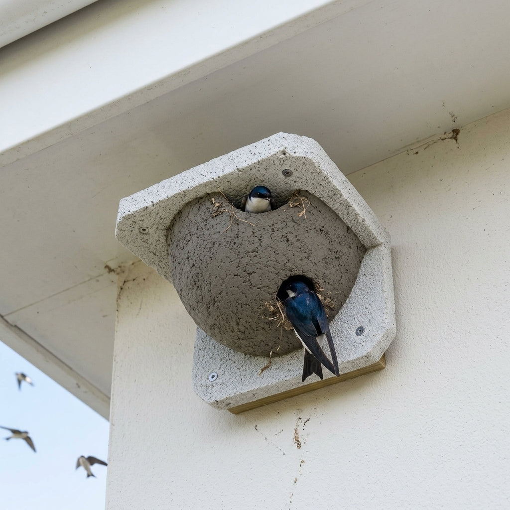 WoodStone House Martin Nest - Single/Double Options