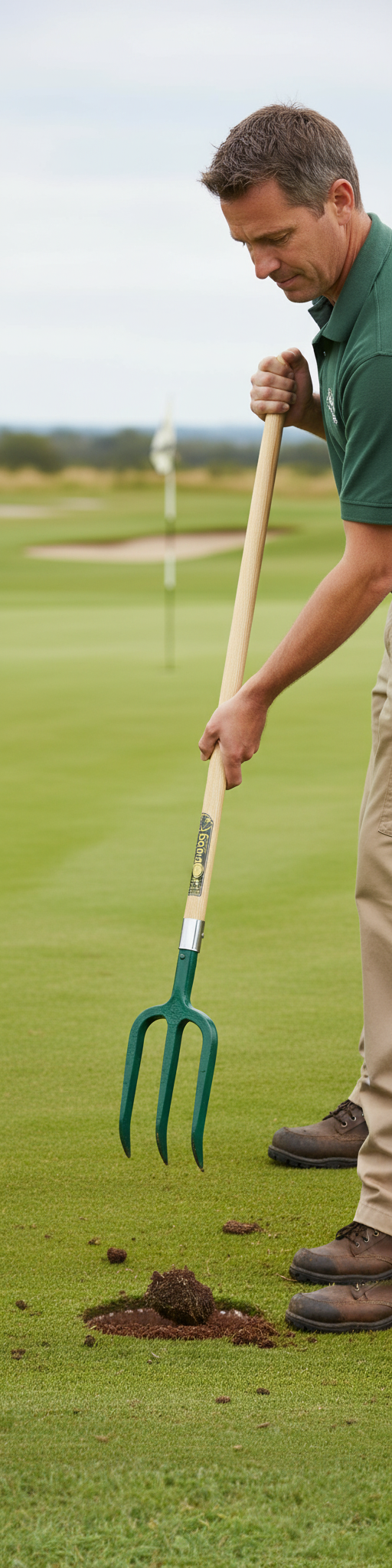 Long Handled Divot Repair Fork