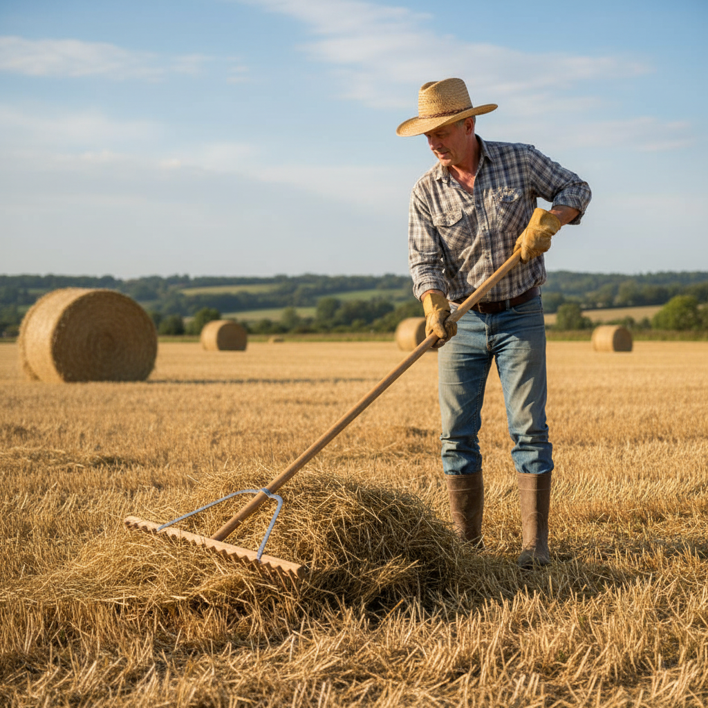 Wooden Hay Rake - Image 2