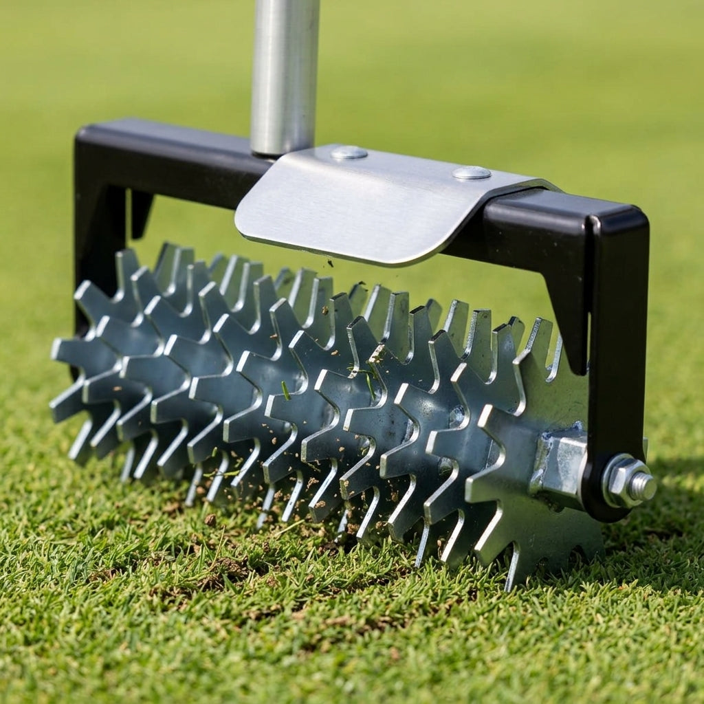 Rotary Hand Seed Slotter - 1/2in Flat-Bottomed Slots for Overseeding Fine Turf (view 2)