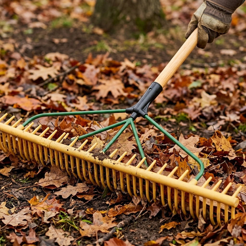 97cm Leaf Rake with Polypropylene Head and 48 Teeth (view 2)