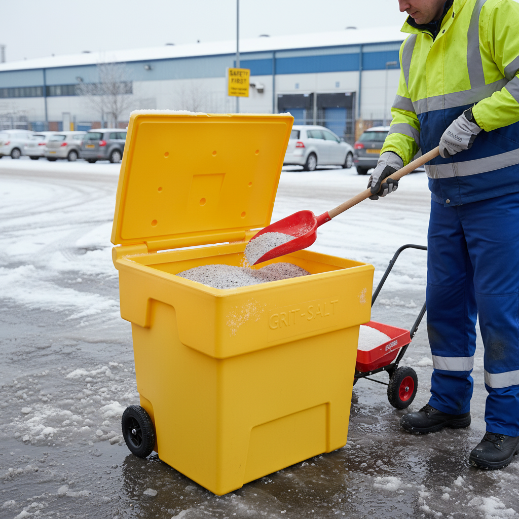 Yellow Grit Bin 200L
