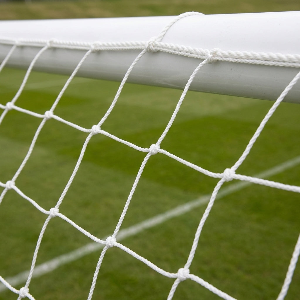 60mm Round Heavyweight Football Goals with White Net (view 2)