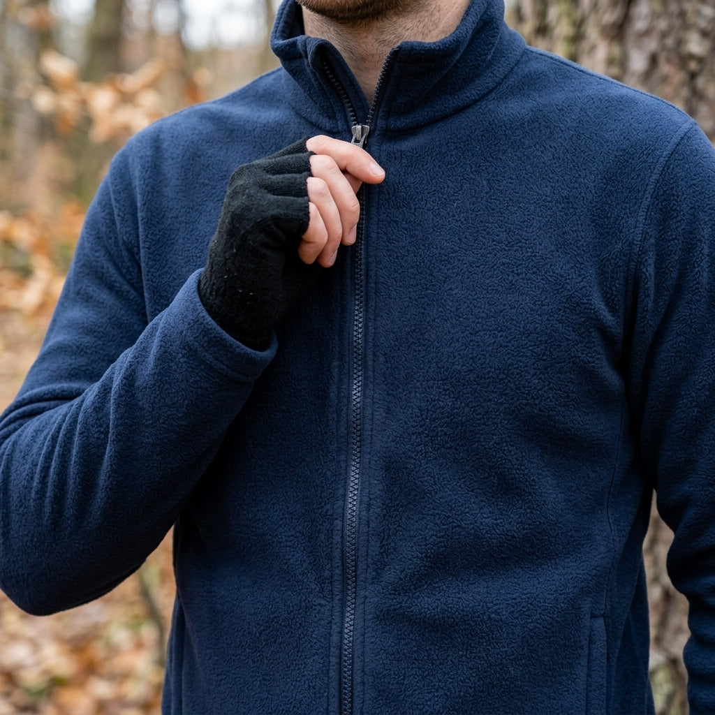 Fleece Jacket - Multiple Sizes - Navy/Black (view 2)