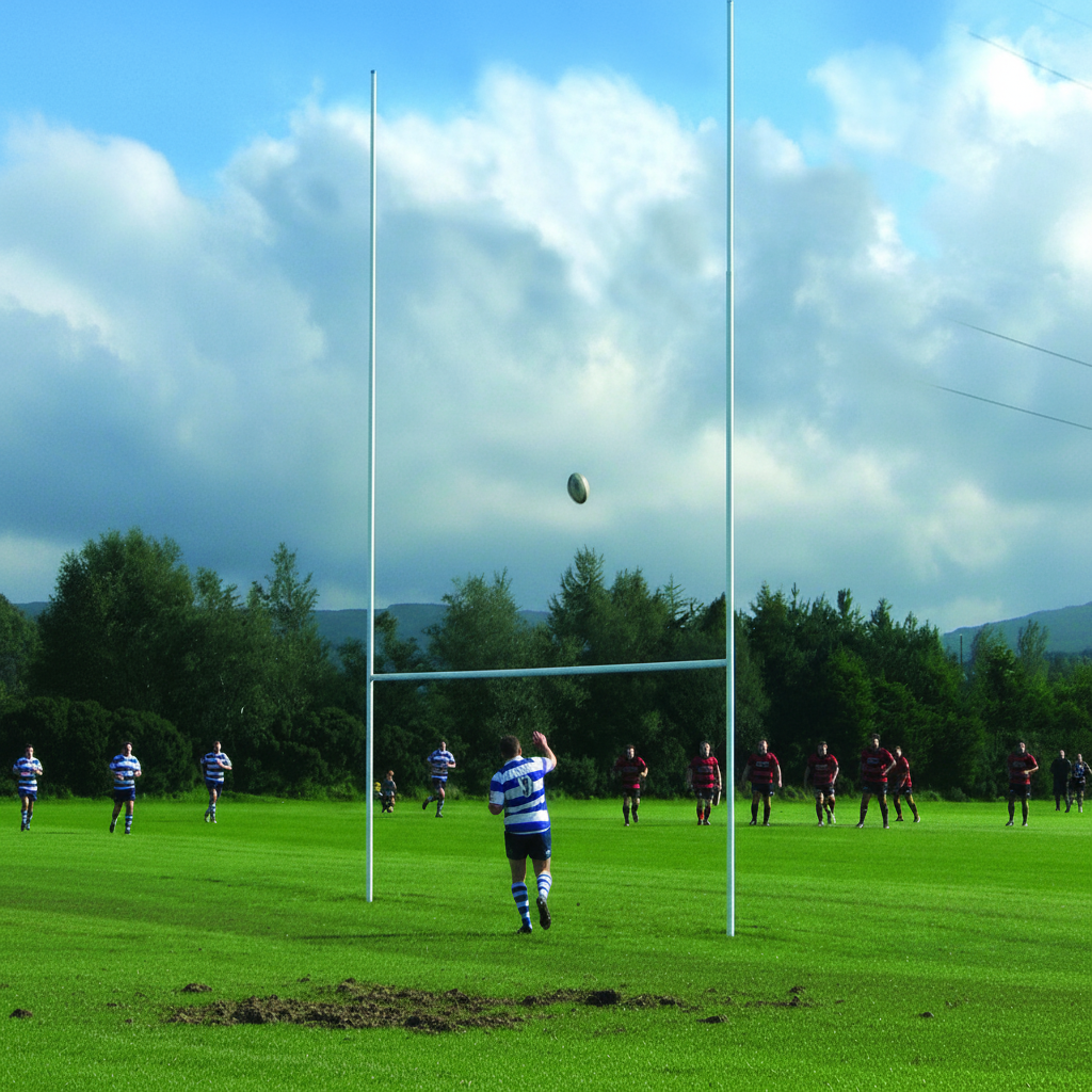 Steel Rugby Posts 6m - Image 2