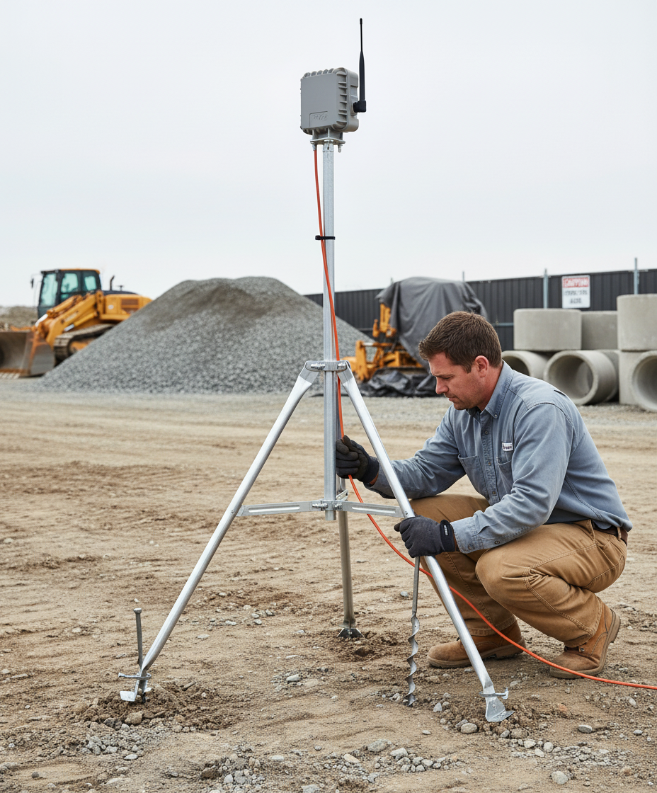 Mounting Tripod with Ground Spikes for Weather Stations and Sensors - Image 2