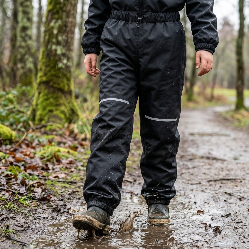 Shell Pant [S-XXL] Black Elastic Waist
