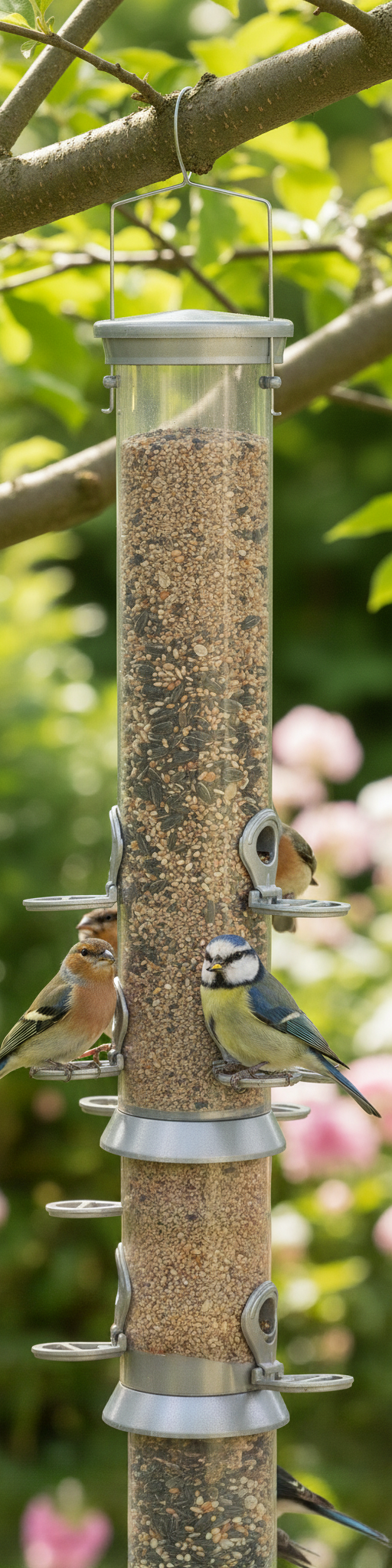 Seed Feeder with Polycarbonate Tubing and Squirrel Resistance - Image 2