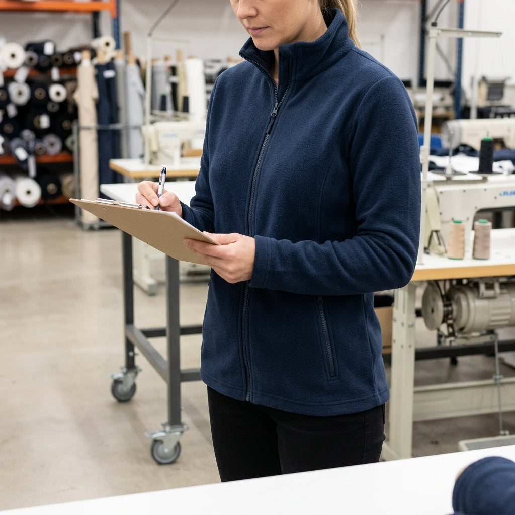 Women's Fleece Jacket - Sizes S-XXXL - Navy/Black