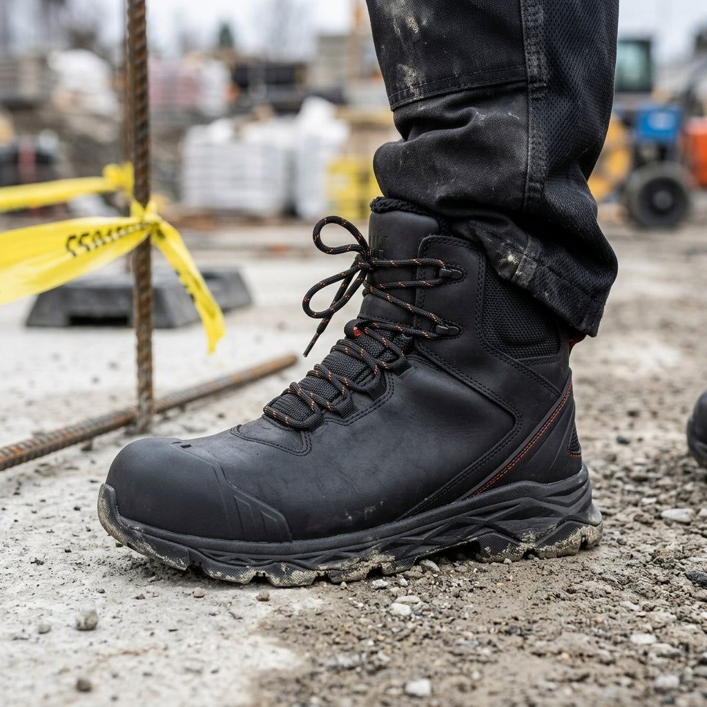 Mid Boot UK 7-12 Black Winter Footwear