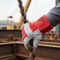 Red Leather Rigger Glove