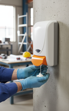 Sun Cream Dispenser Unit for SPF Protection in Outdoor Environments
