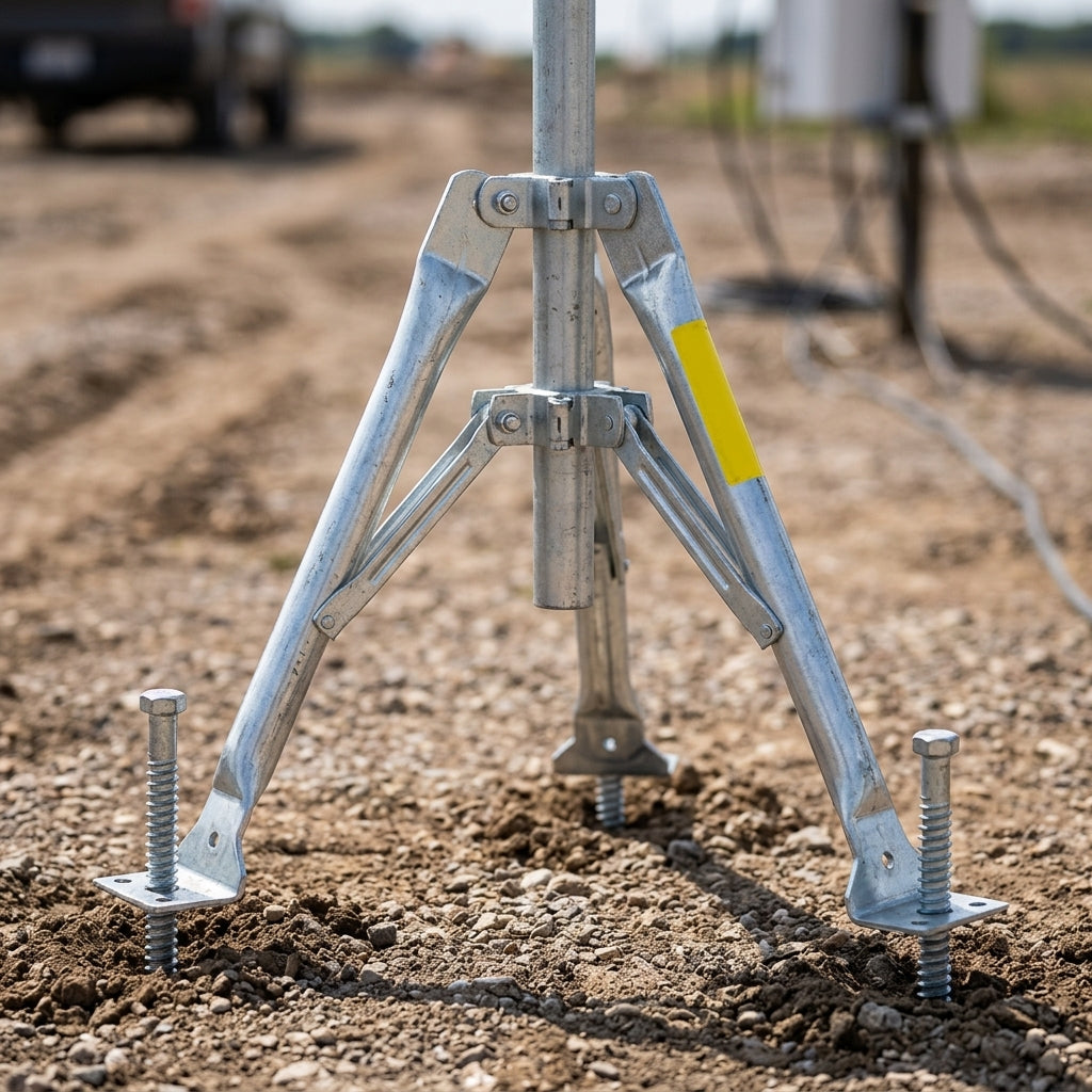 Mounting Tripod with Ground Spikes (view 2)