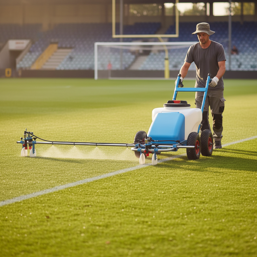 Dual-Line Athletics Boom for Enhanced Line Marking Efficiency