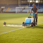 Dual-Line Athletics Boom for Enhanced Line Marking Efficiency