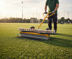 Combined Rake and Brush Tool for Groundcare