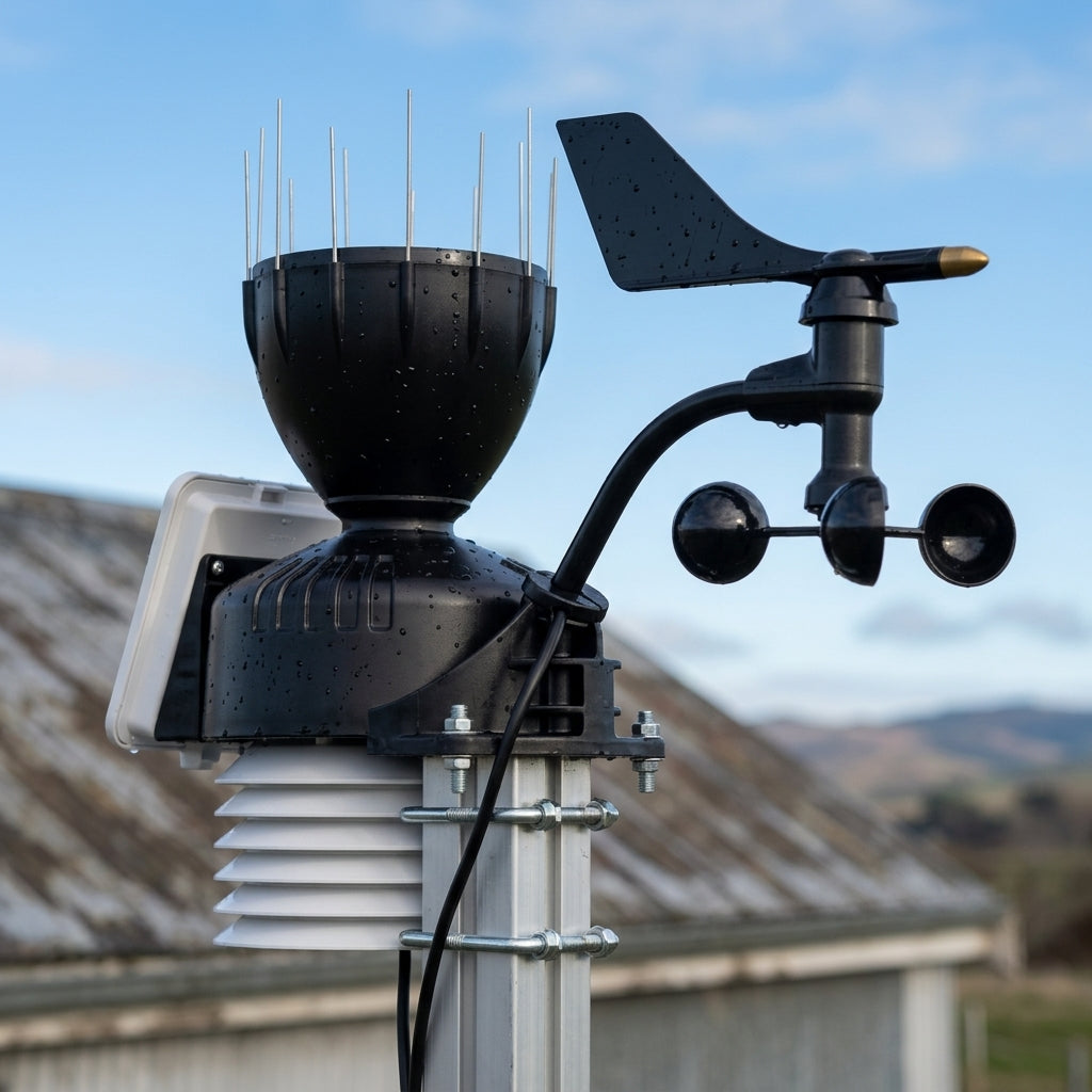 Wireless Weather Station with Solar Sensor - Local Data Recording (view 2)